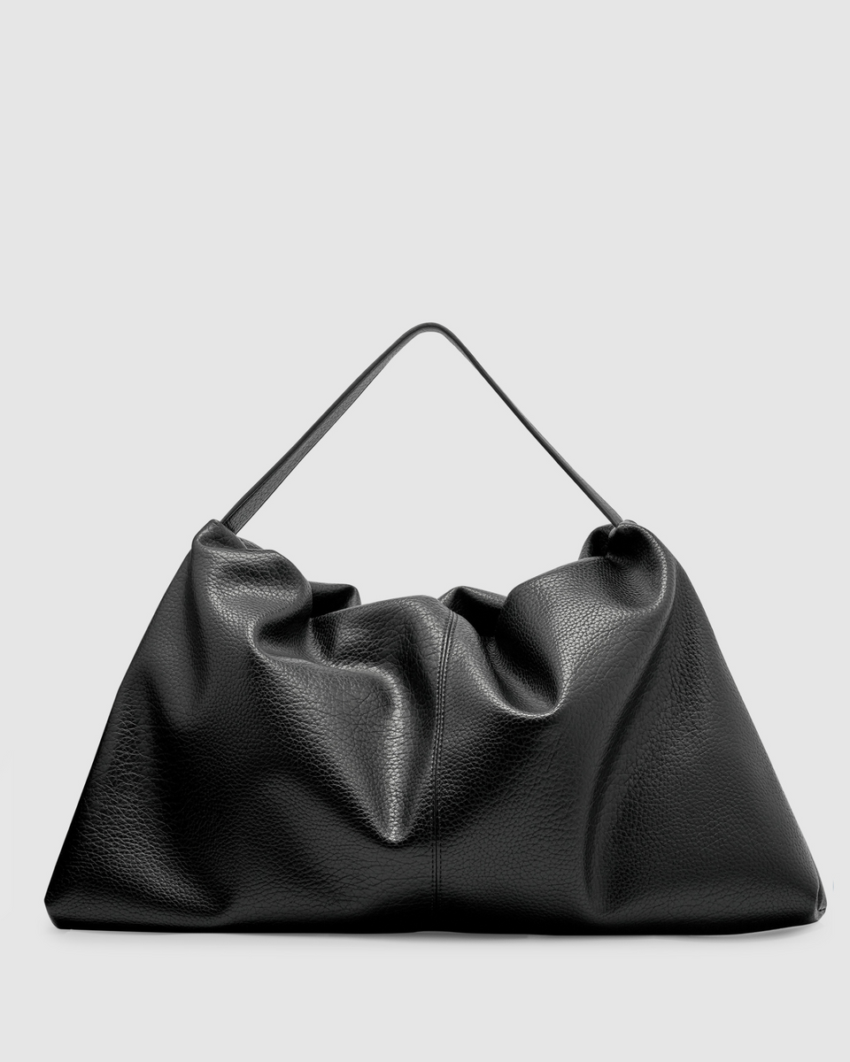 Harlow Slouch Mono Tote in Black Nappa by BRIE LEON ⏤ Jewellery