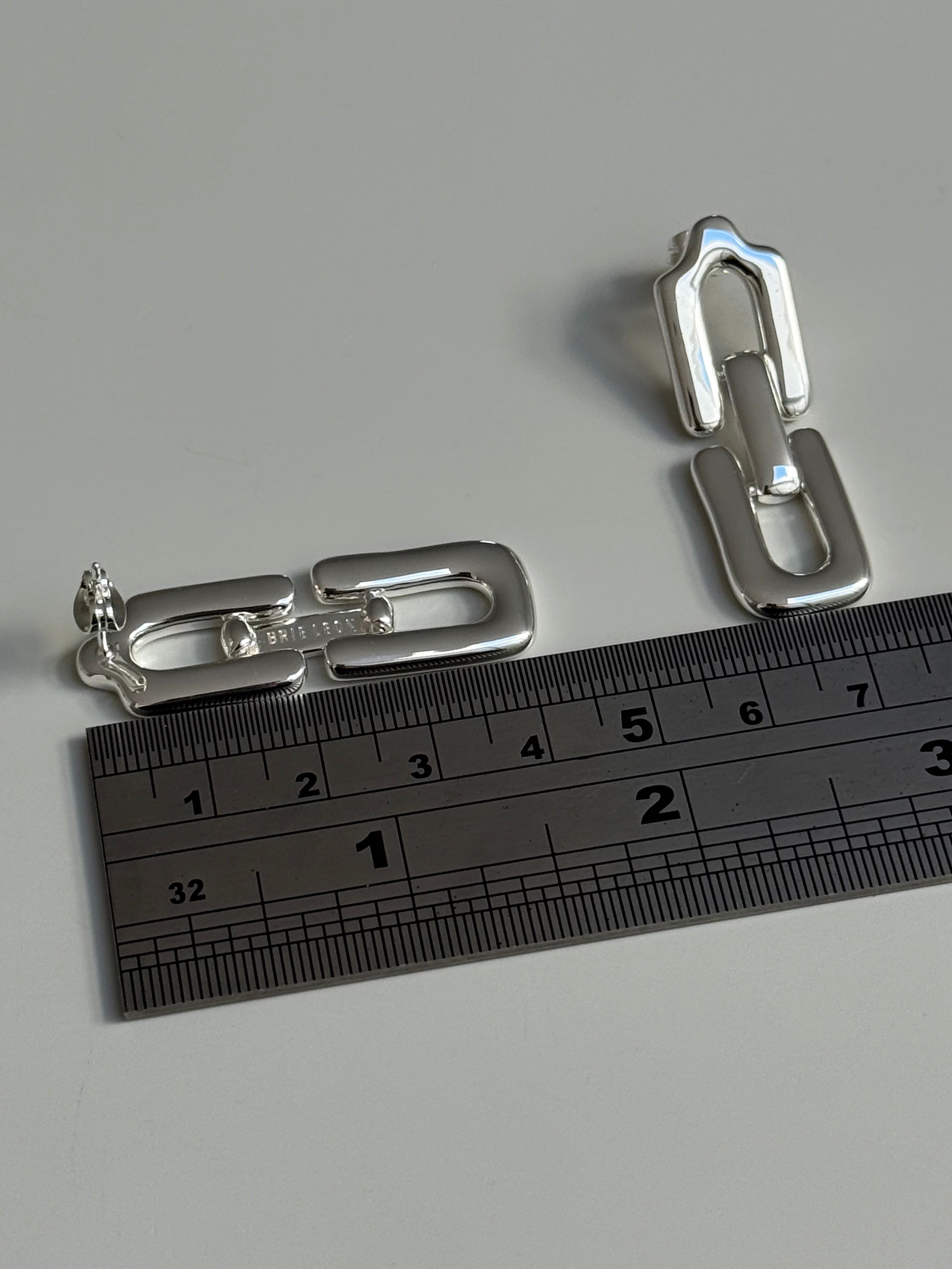 Agnes Drop Earrings Silver