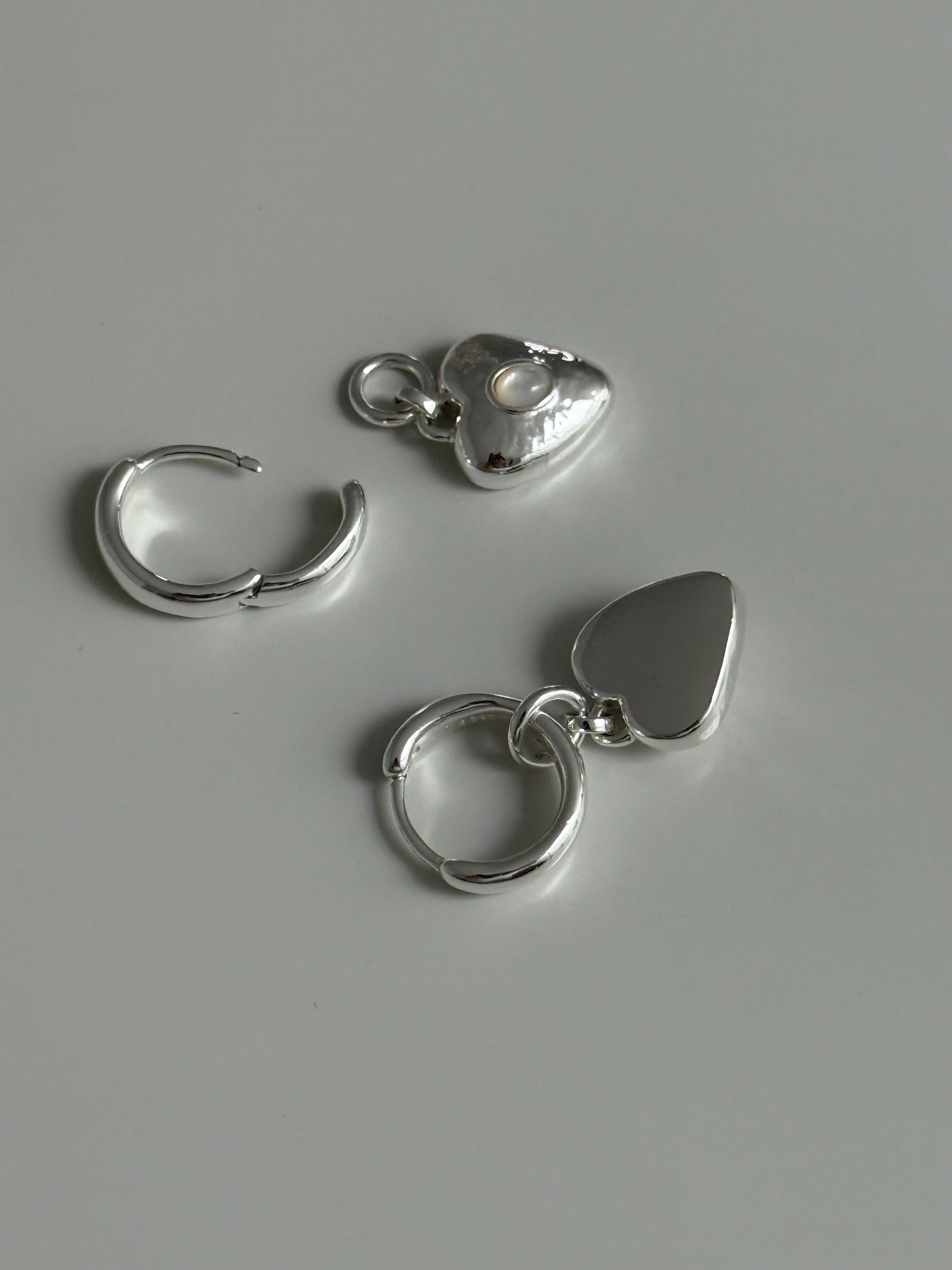 Pearl Locket Earrings