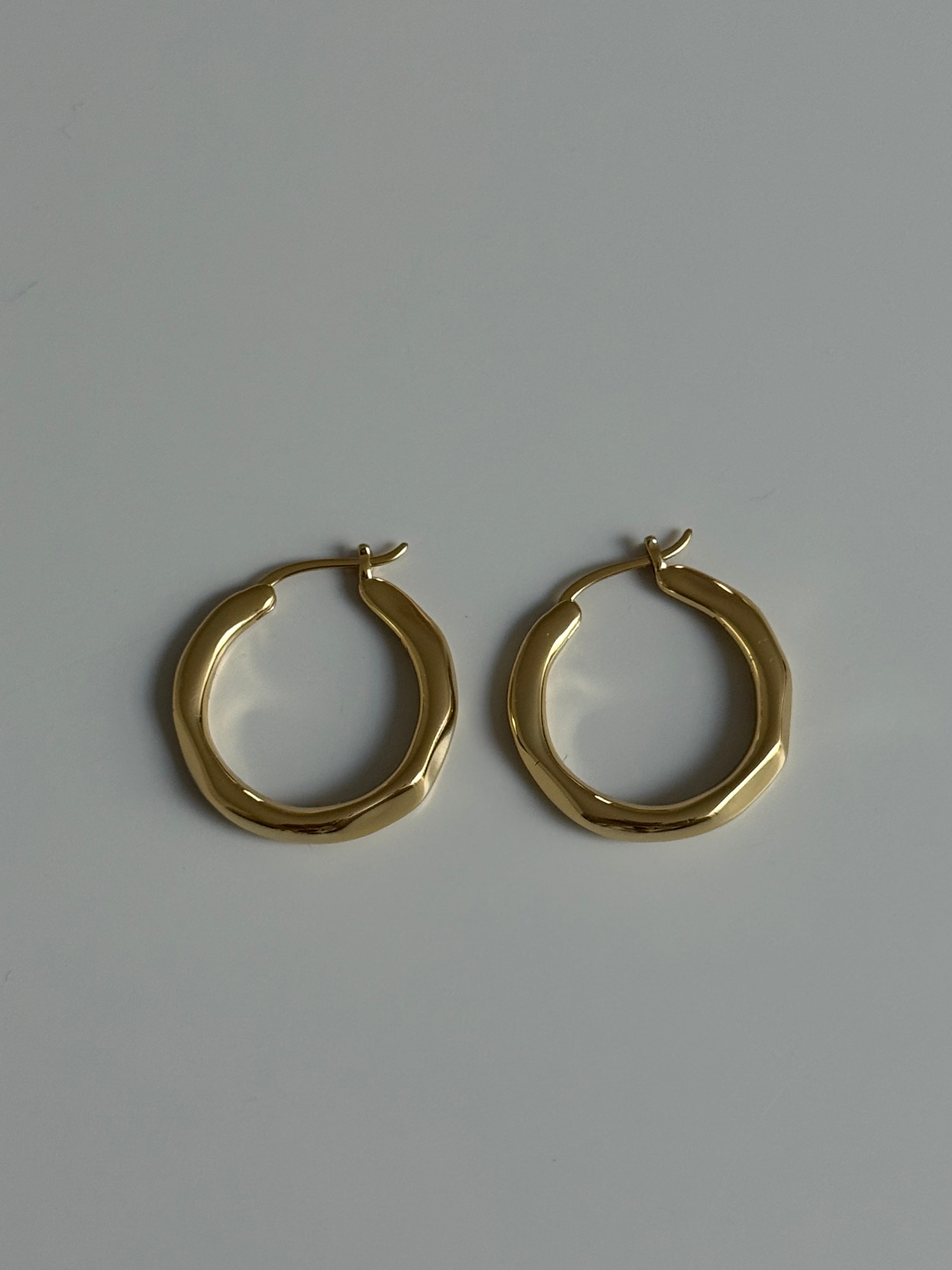 Organica Hoop Earrings Small Gold