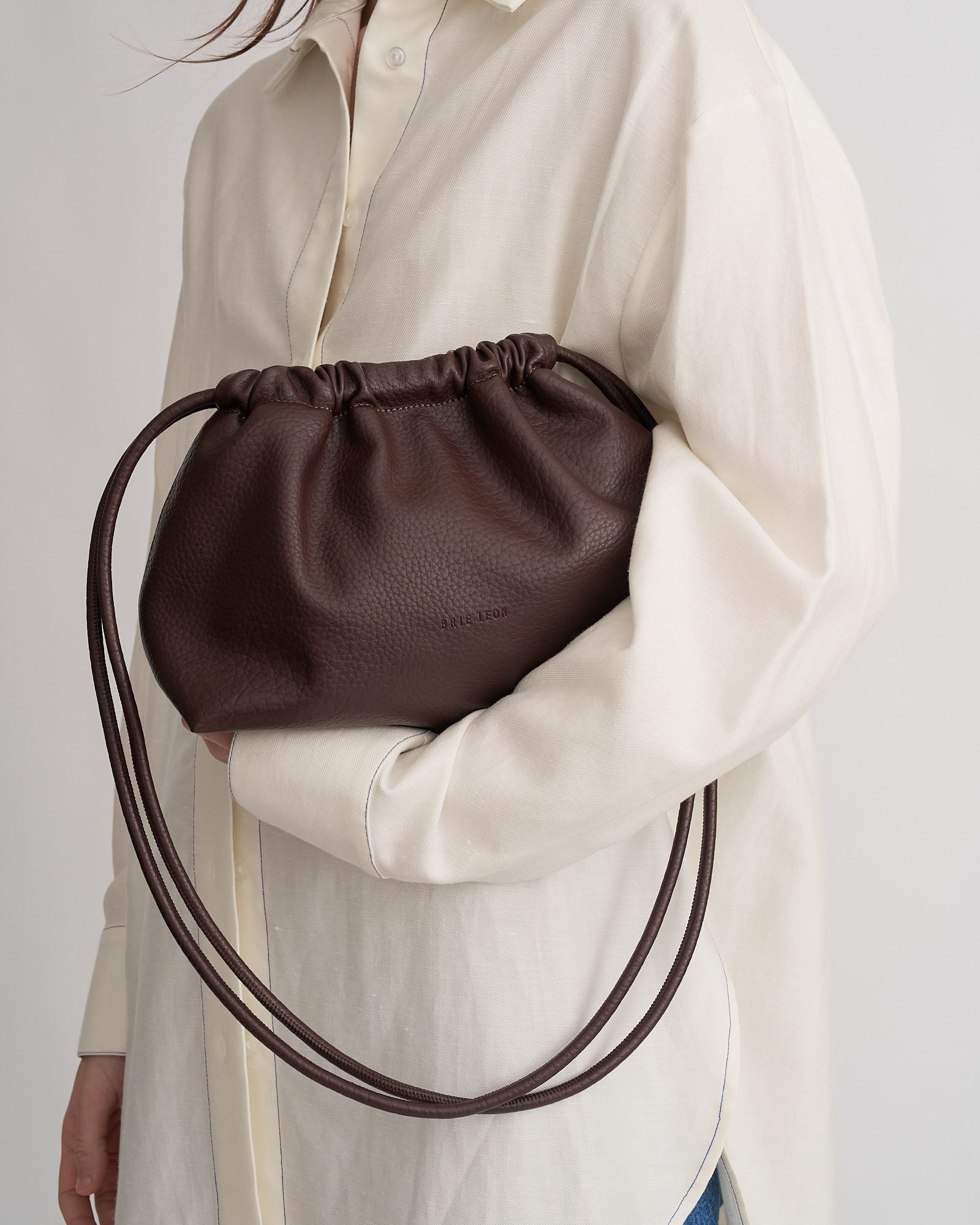 Brie Leon Handbags Alma Brown Vegan Leather