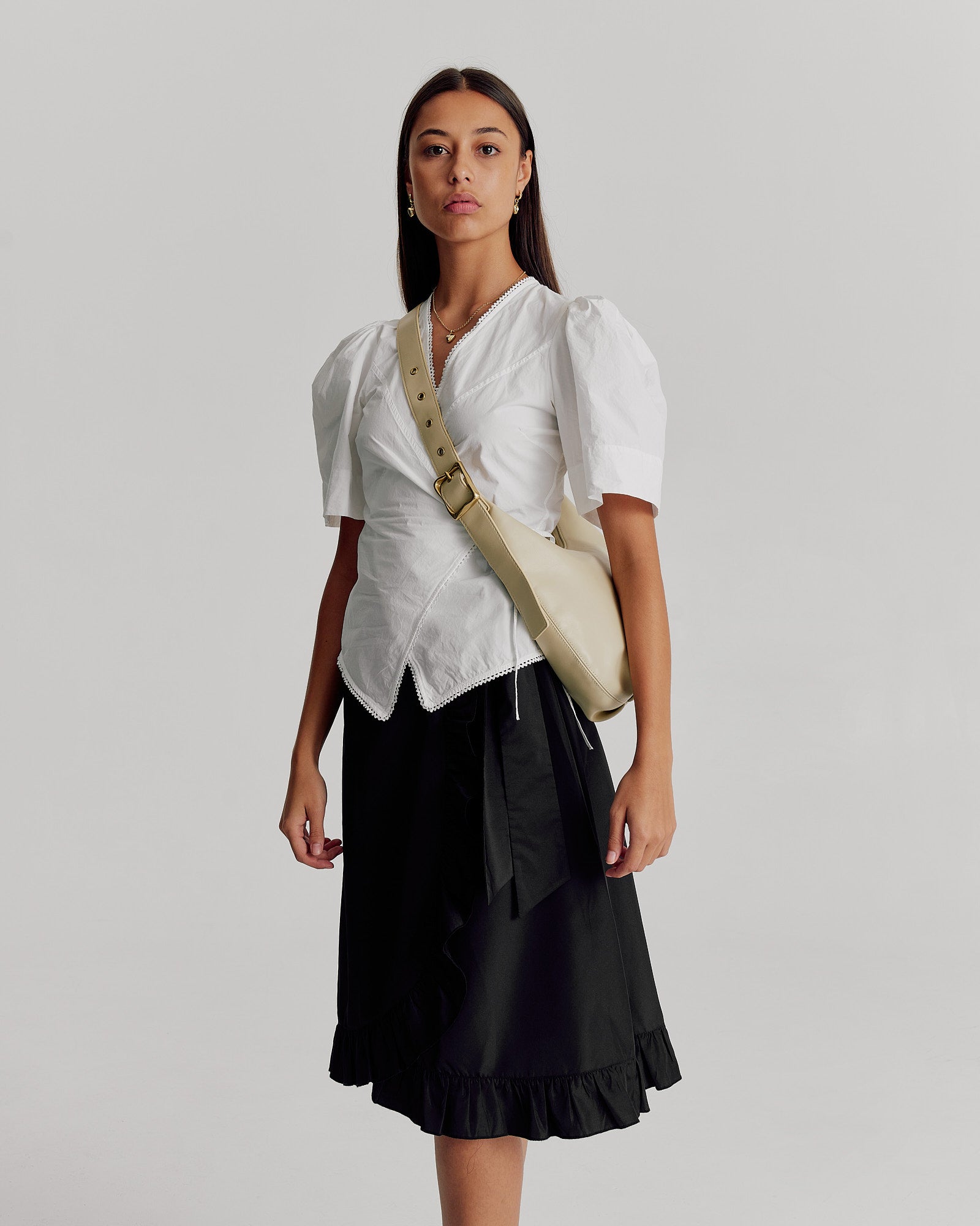 Large Everyday Croissant Buckle Bag