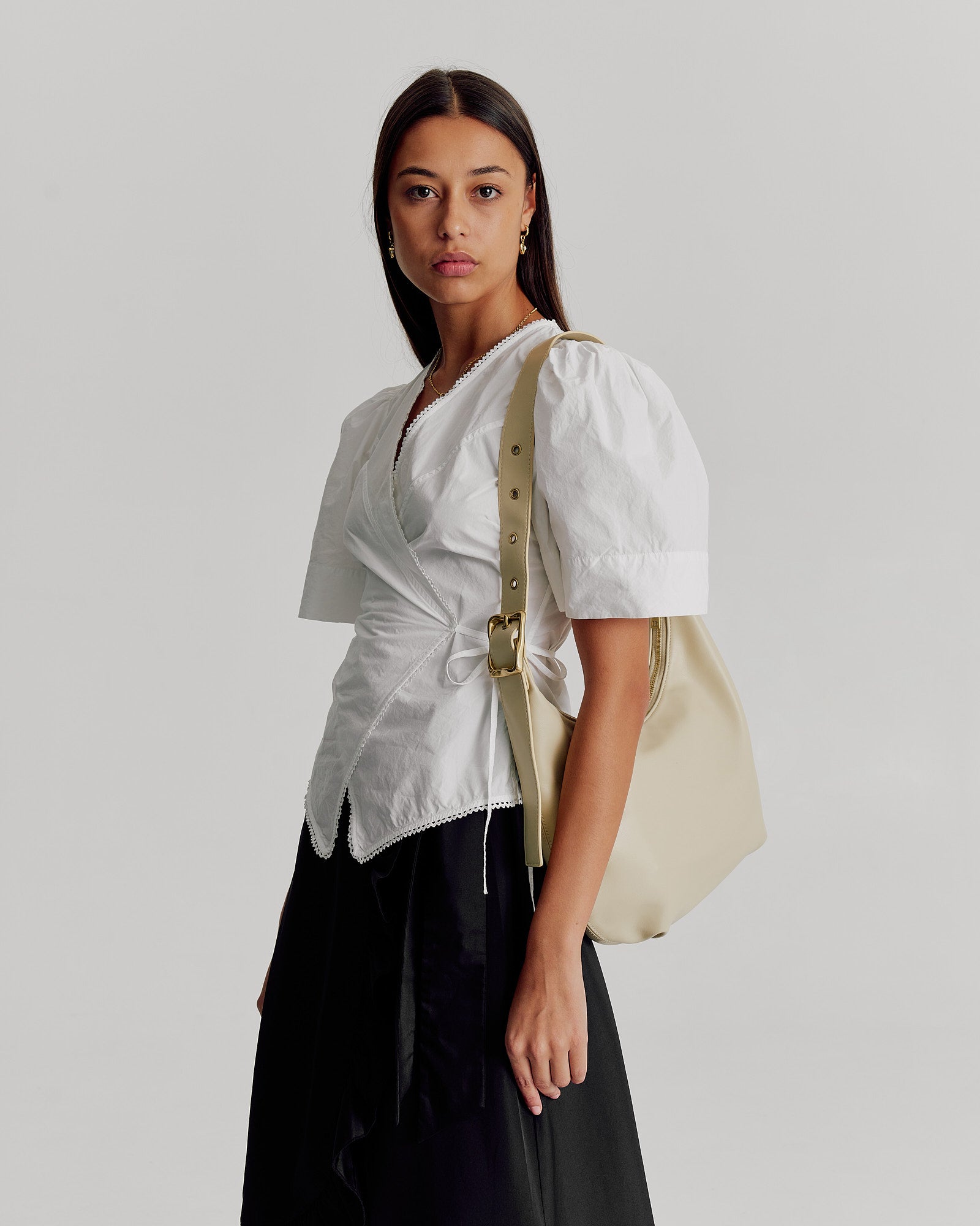 Large Everyday Croissant Buckle Bag