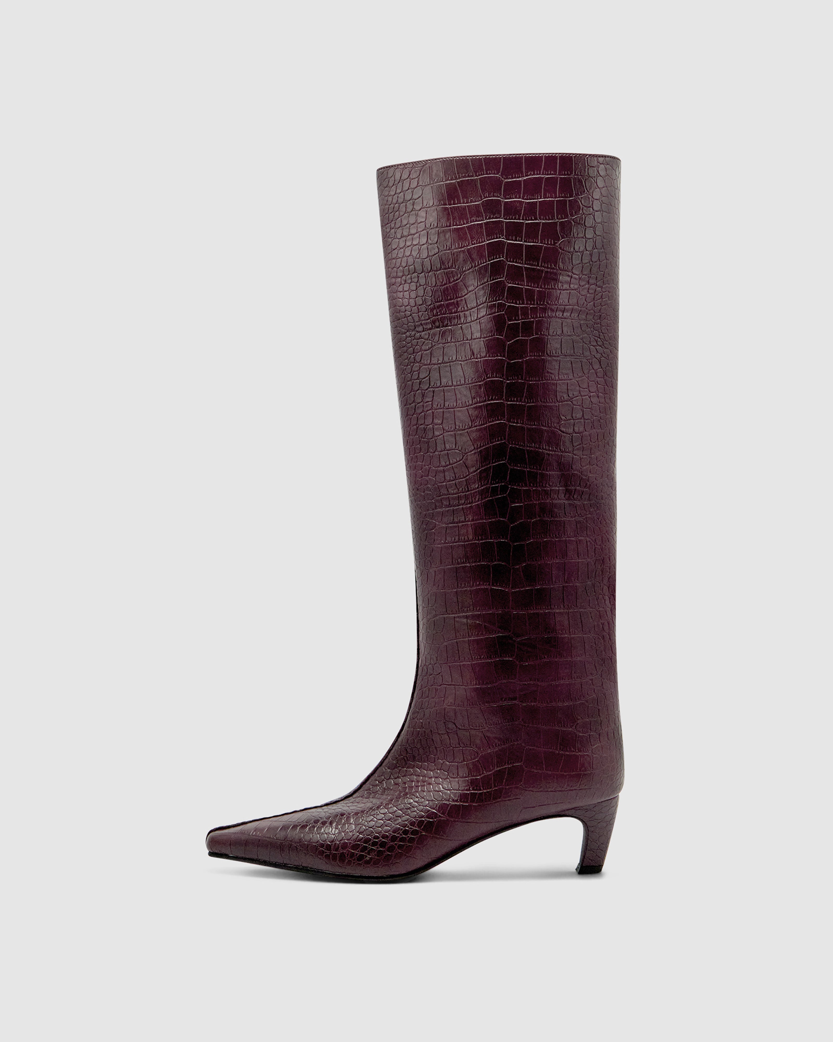 Brie Leon Footwear Gwen Boot Bordeaux Leather