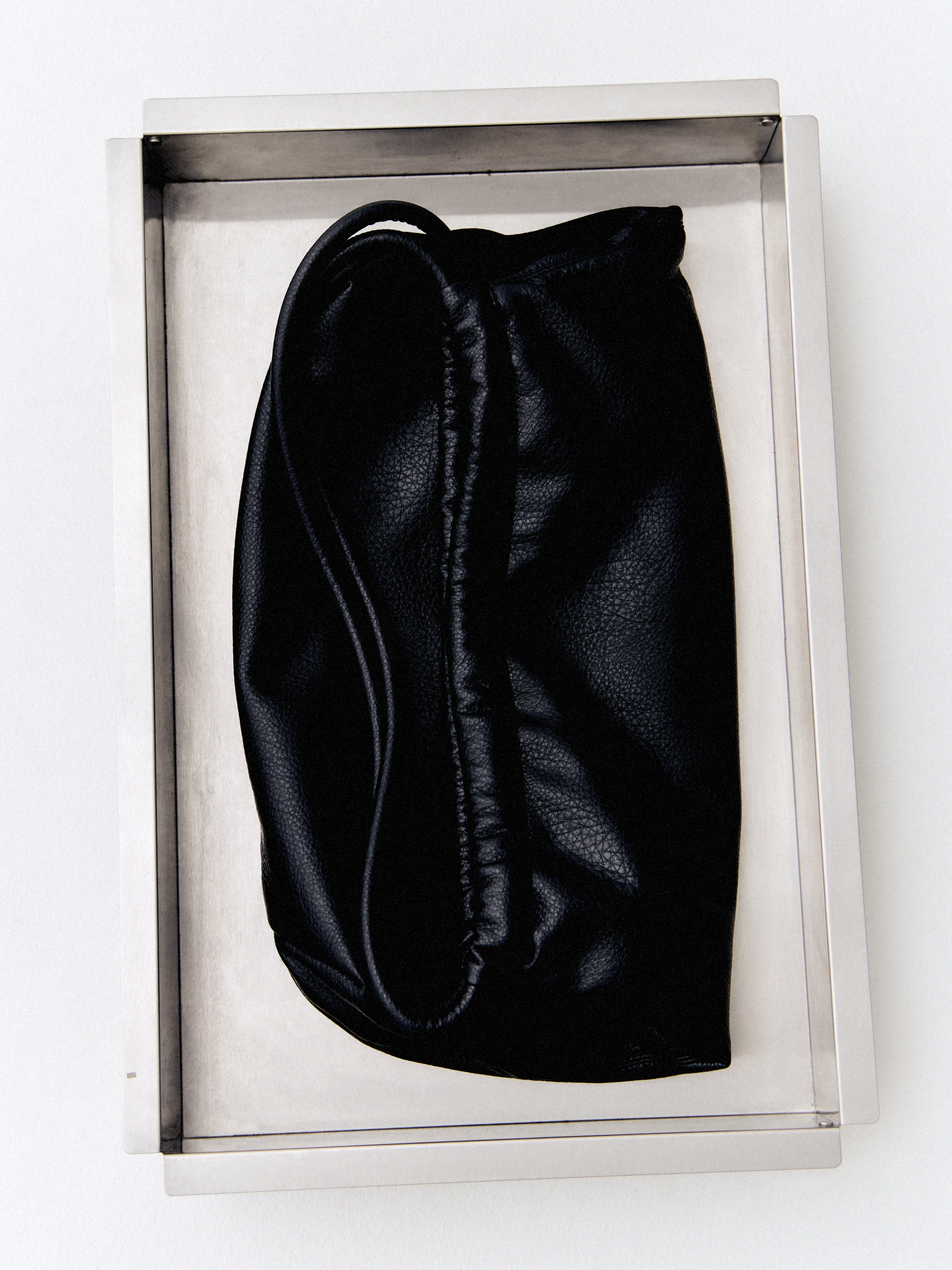 Brie Leon Handbags Oversized Alma Bag Black Vegan Leather