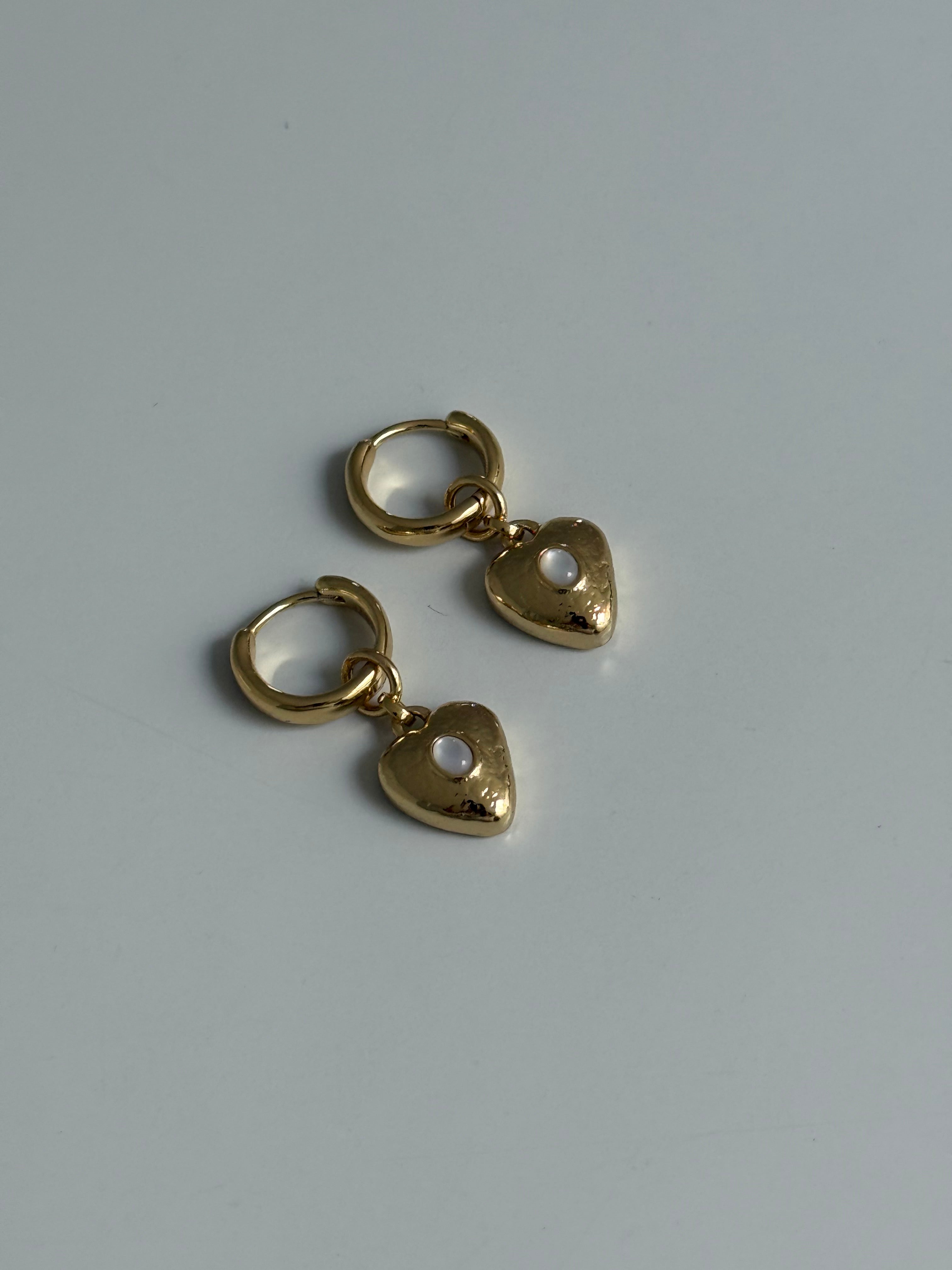 Pearl Locket Earrings