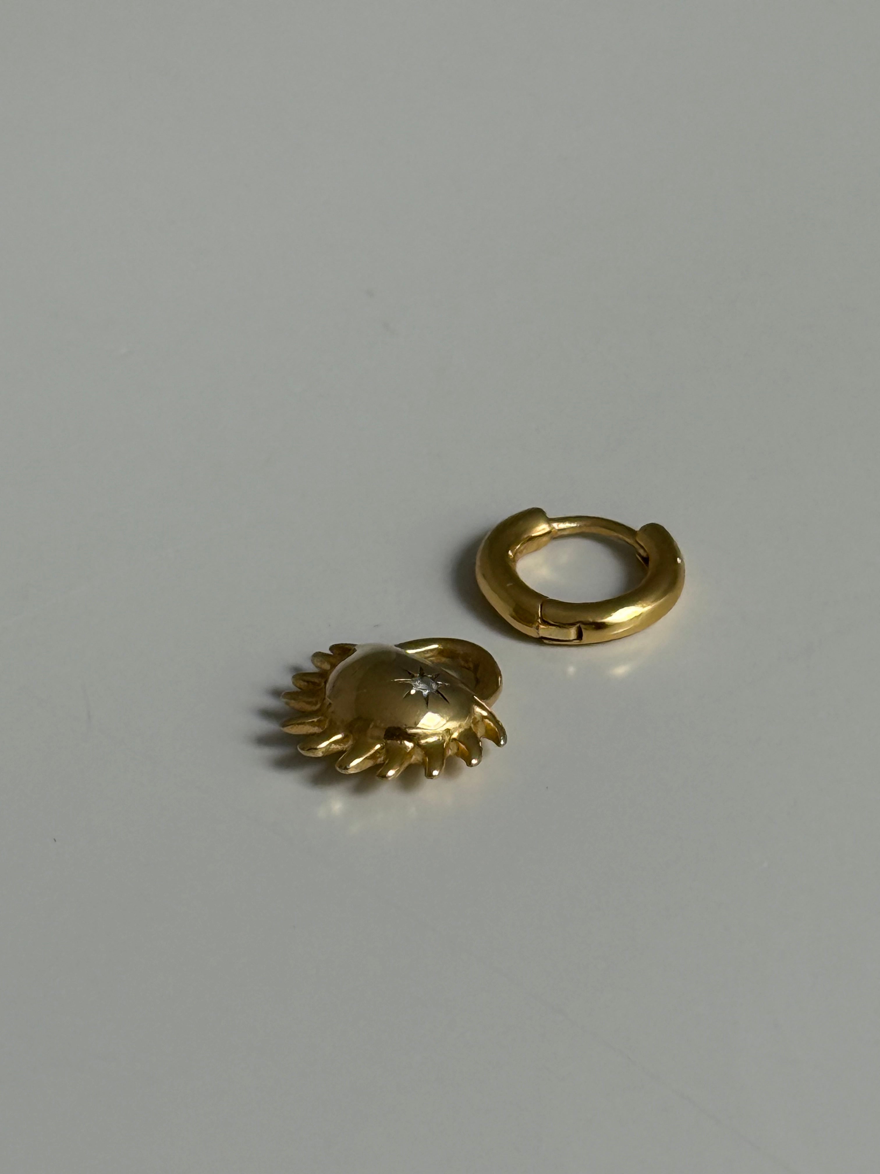 Solida Charm Earrings Clear