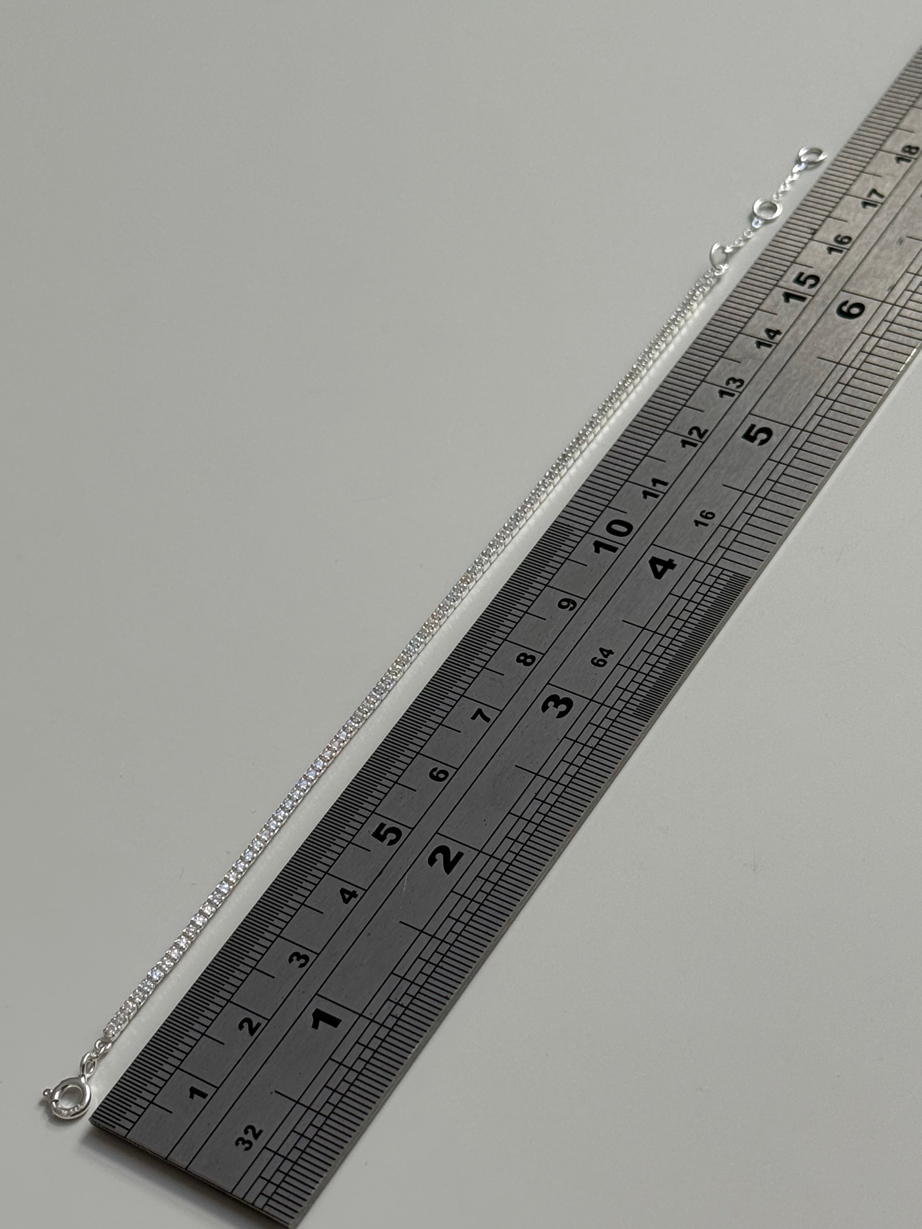 CZ Tennis Bracelet Silver