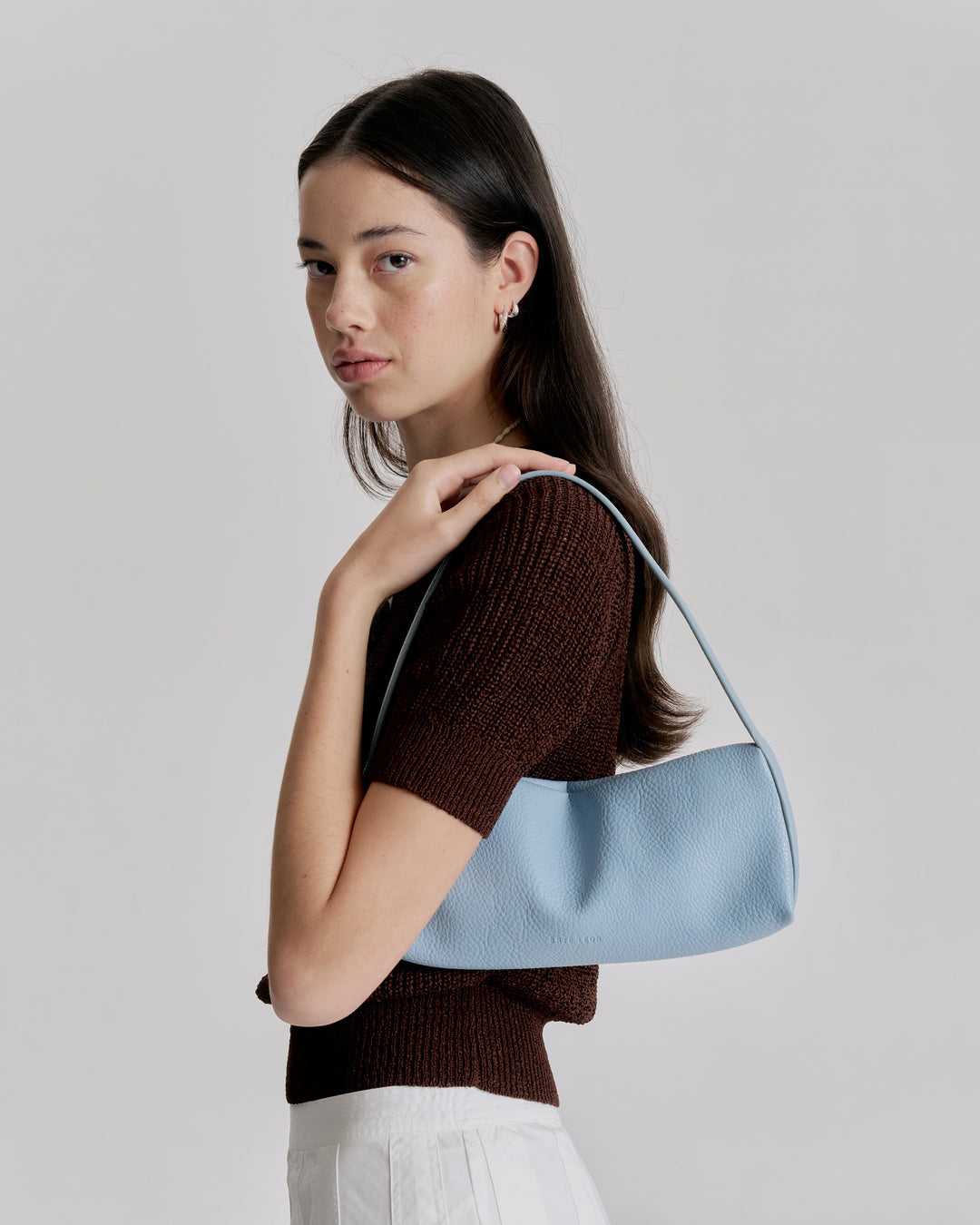 Brie Leon Baby Blue Baguette Bag Mini Baguette Purse Deals