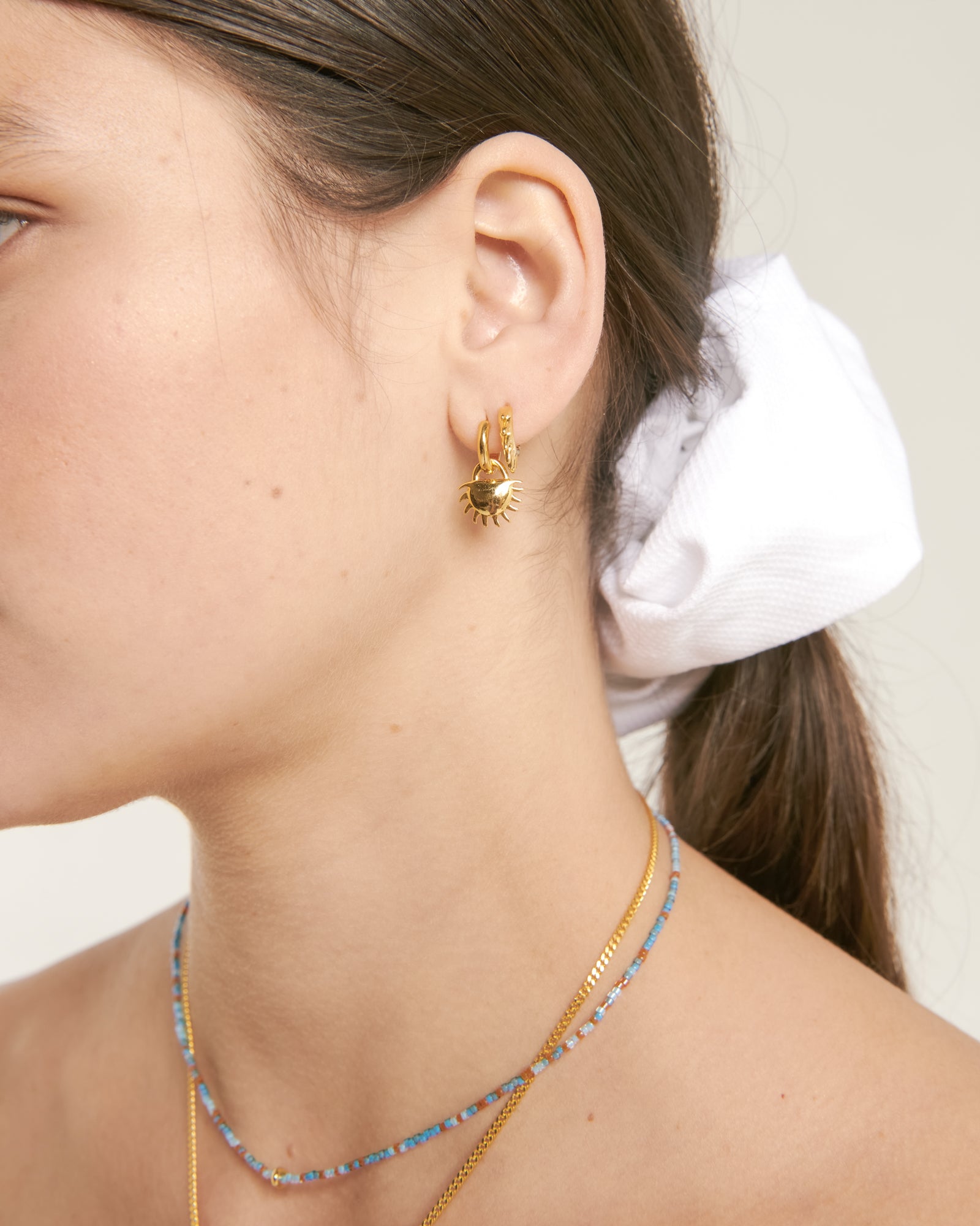 Solida Charm Earrings Clear