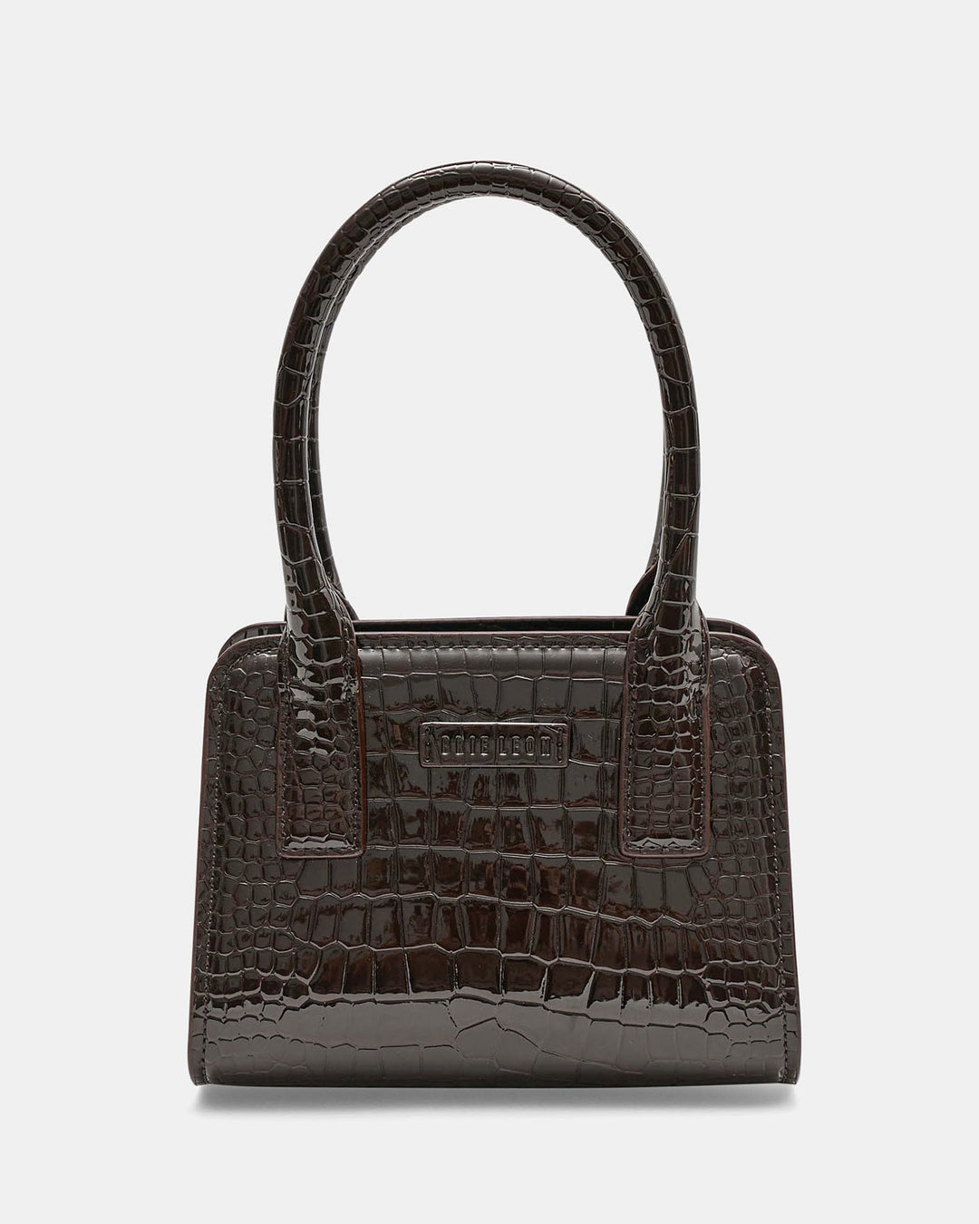 Paloma Mini Tote Bag in Espresso Wet Croc by BRIE LEON Jewellery Bags Accessories