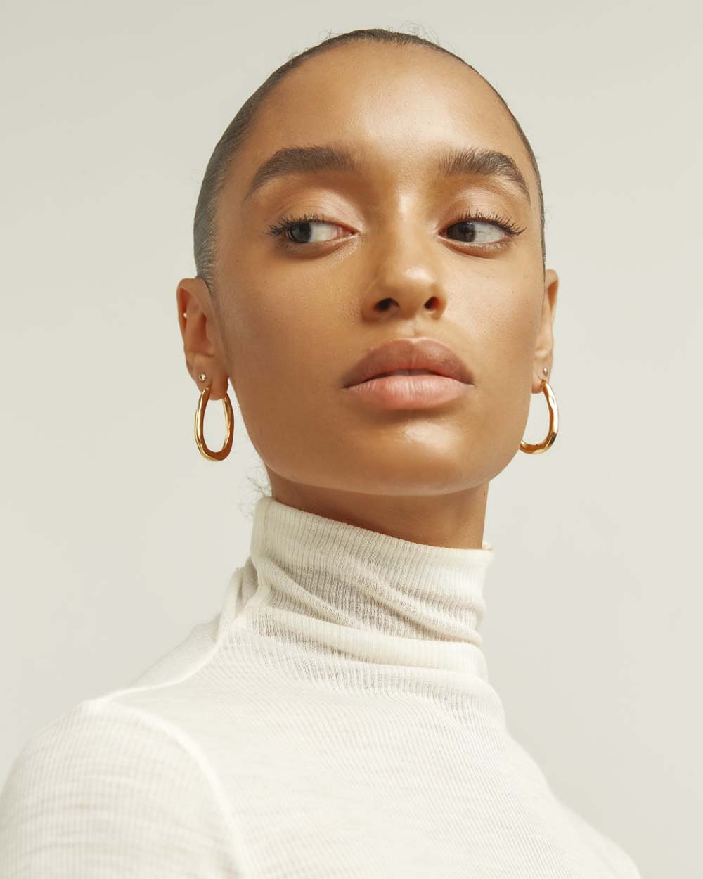 Organica Bent Hoop Earrings