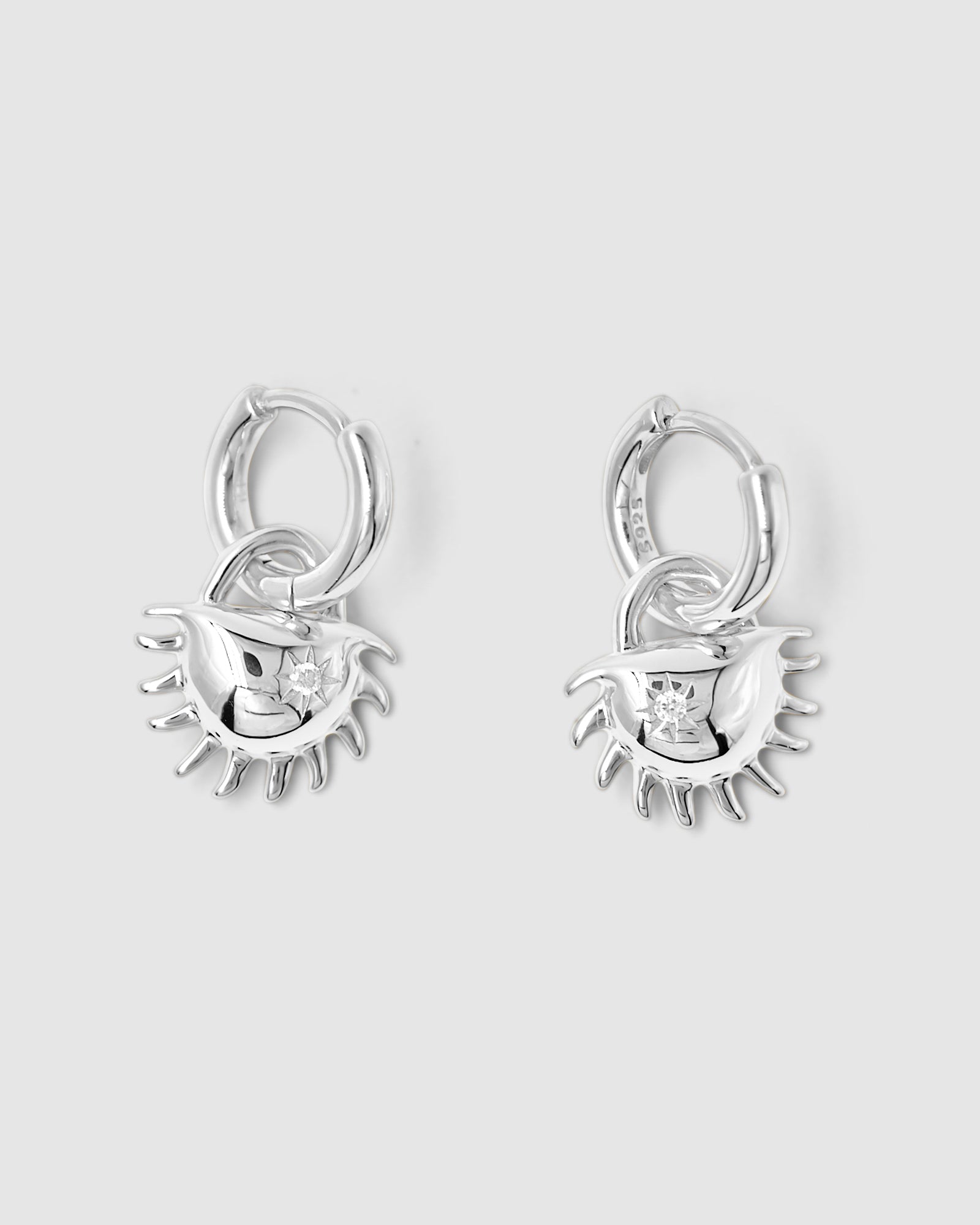 Solida Charm Earrings Clear