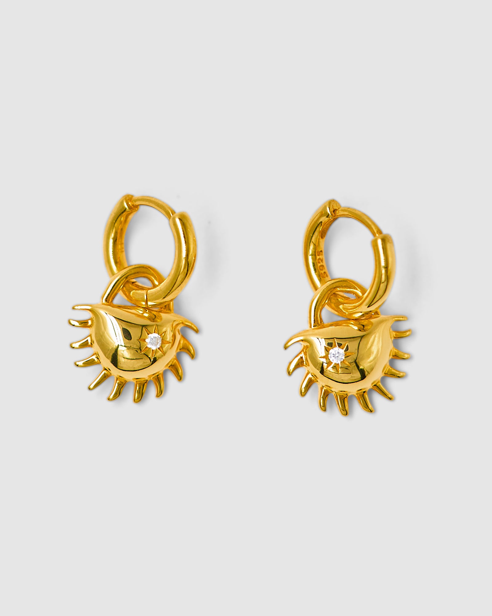 Solida Charm Earrings Clear